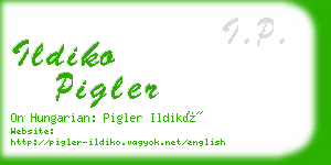 ildiko pigler business card